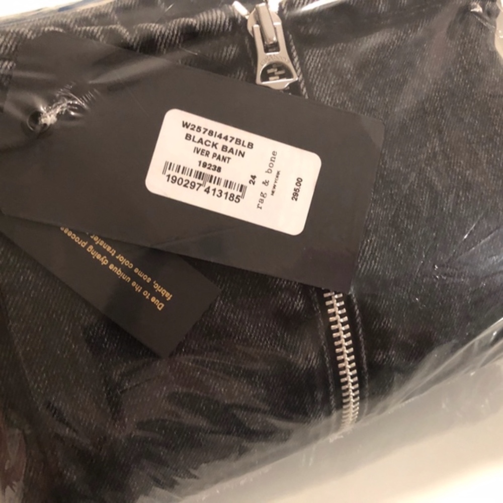 Rag & Bone Black Bain Iver Pant Jeans - Picture 5 of 5